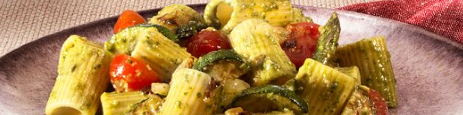 Barilla® Al Bronzo™ Mezzi Rigatoni Pesto Vegetable Pasta